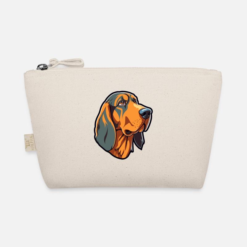Deutscher Jagdhund Rasse Cartoon Kawaii Illustration Bio-Täschchen