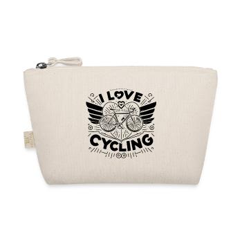 love cycling and the outdoor - travel - Organic Pouch - nature - Front