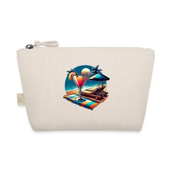 Cocktail sur la plage : jeu de couleurs sur la serviette - Trousse biologique - nature - Devant