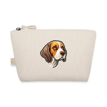 Pointer Dog Breed Cartoon Kawaii Illustration - Organic Pouch - nature - Front