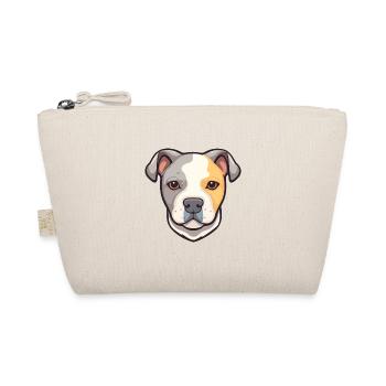 Staffordshire Bullterrier Hunderasse Karikatur Kawai - Bio-Täschchen - Natur - Vorne