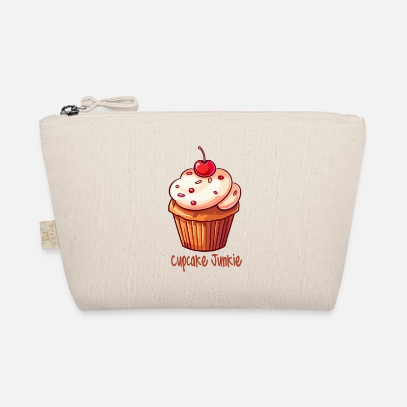 Cupcake Junkie Cupcakes Süßigkeiten Backwaren - Bio-Täschchen - Natur