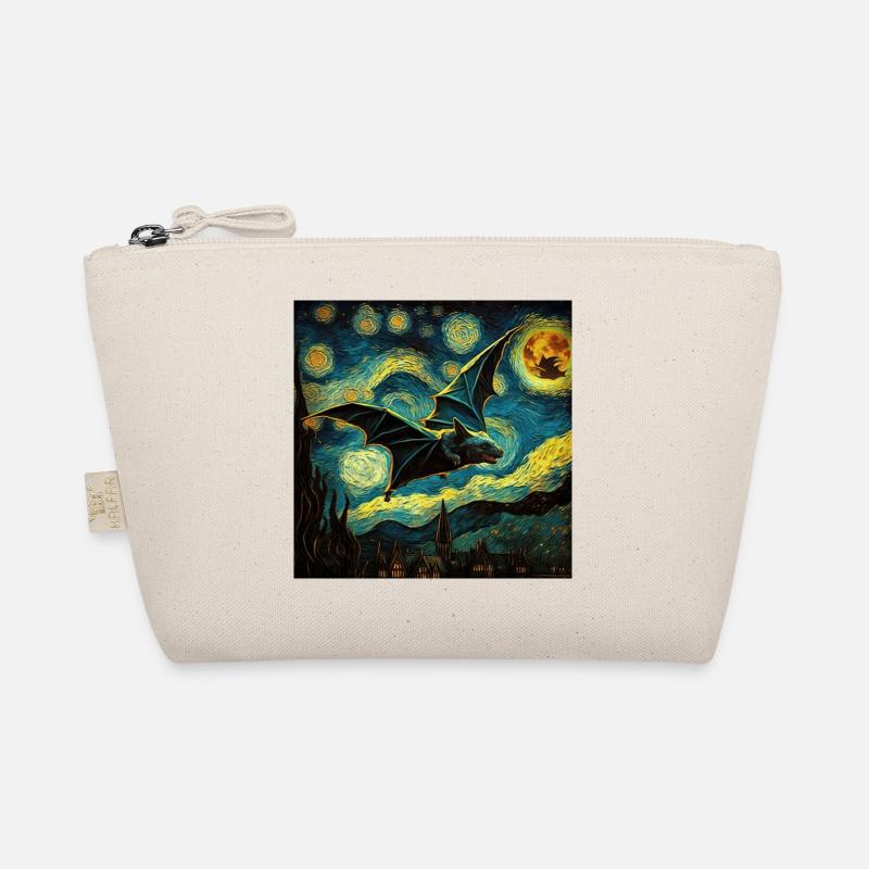 Fledermaus, van gogh, sternennacht, tier - Bio-Täschchen - Natur
