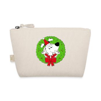HUND - WEIHNACHTEN - ADVENT - TIER - TIERISCH - Bio-Täschchen - Natur - Vorne