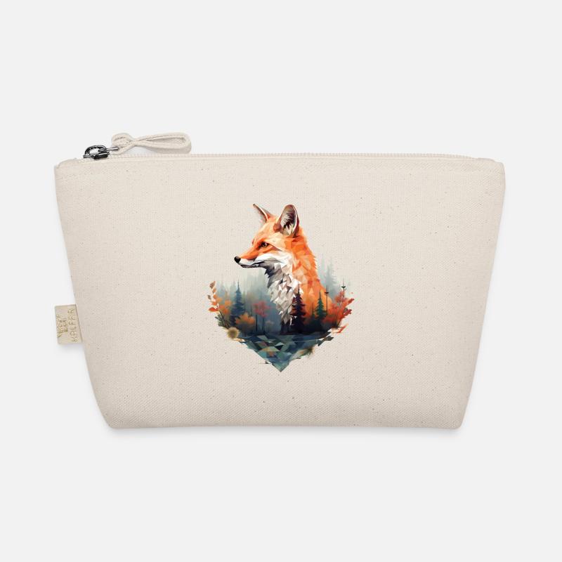 Renard géométrique avec forêt à l’aspect triangulaire - Trousse biologique - nature