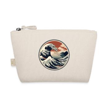 Great Retro Wave – Classic Japanese Art - Organic Pouch - nature - Front