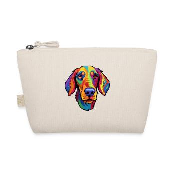 Andalusian Hound Dog Breed Cartoon Kawaii Illustra - Organic Pouch - nature - Front