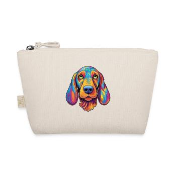 American Waterhound Dog Breed Cartoon Kawaii Illus - Organic Pouch - nature - Front