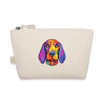 Bruno Jura Hound Dog Breed Cartoon Kawaii Illustra - Organic Pouch - nature - Front