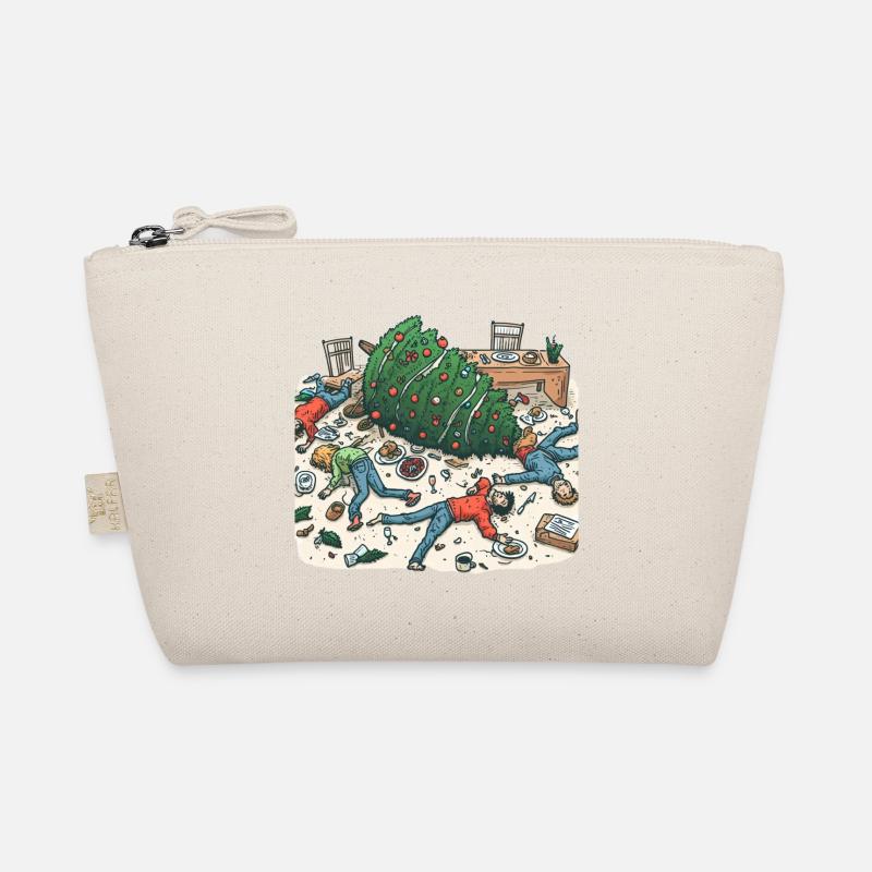 Exuberant Christmas tree party Organic Pouch
