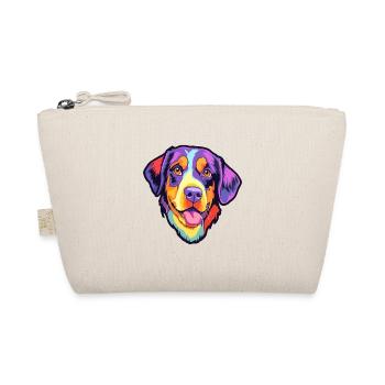 Entlebucher Mountain Dog Breed Cartoon Kawaii Illu - Organic Pouch - nature - Front