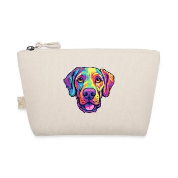Gascon Saintongeois Dog Breed Cartoon Kawaii Illus - Organic Pouch - nature - Front