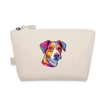 Jack Russell Terrier Hunderasse Cartoon Kawaii Illu - Bio-Täschchen - Natur - Vorne