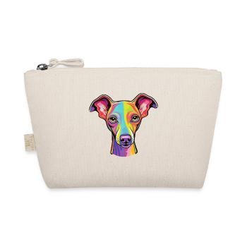 Italienischer Windhund Hunderasse Cartoon Kawaii Illustration - Bio-Täschchen - Natur - Vorne