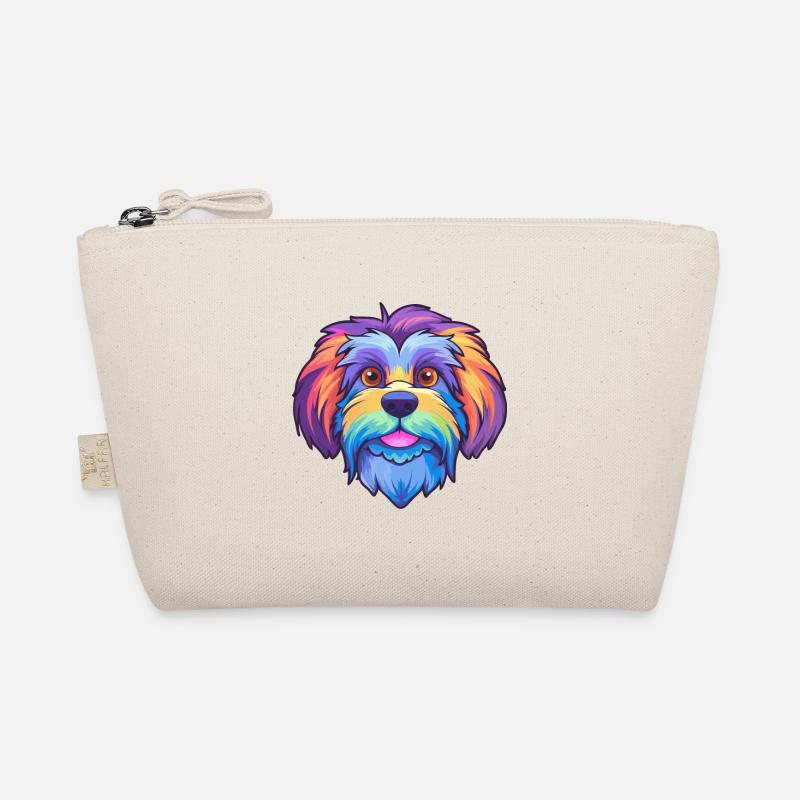 Lowchen Kleiner Löwe Hunderasse Cartoon Kawaii Illus Bio-Täschchen