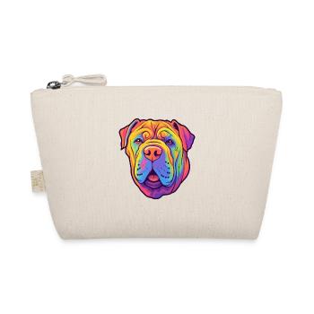 Miniatur Shar Pei Hunderasse Karikatur Kawaii Illust - Bio-Täschchen - Natur - Vorne