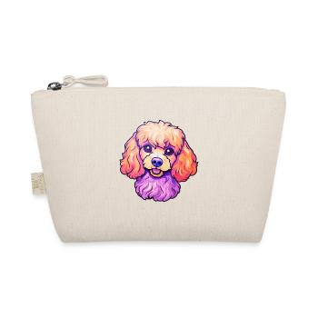 Miniature Poodle Dog Breed Cartoon Kawaii Illustra - Organic Pouch - nature - Front