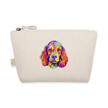 Norfolk Spaniel Dog Breed Cartoon Kawaii Illustrat - Organic Pouch - nature - Front