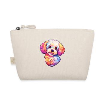 Maltipoo Hunderasse Cartoon Kawaii Illustration - Bio-Täschchen - Natur - Vorne