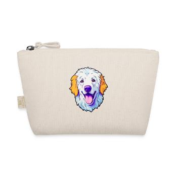 Kuvasz Hungarian Dog Breed Cartoon Kawaii Illustra - Organic Pouch - nature - Front
