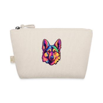 German Shepherd Dog Breed Cartoon Kawaii Illustrat - Organic Pouch - nature - Front