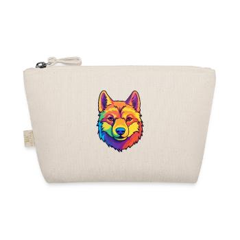 Jindo Dog Breed Cartoon Kawaii Illustration - Organic Pouch - nature - Front