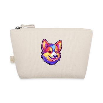 Icelandic Sheepdog Dog Breed Cartoon Kawaii Illust - Organic Pouch - nature - Front