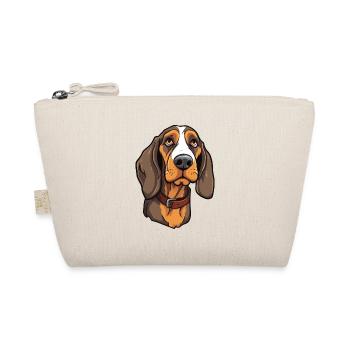 Bruno Jura Hound Dog Breed Cartoon Kawaii Illustra - Organic Pouch - nature - Front