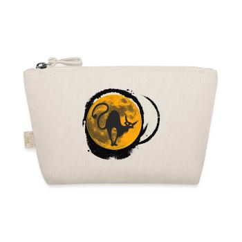 abstrakte Katzen, monde, Halloween outfit - Bio-Täschchen - Natur - Vorne