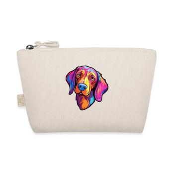 Pointer Dog Breed Cartoon Kawaii Illustration - Organic Pouch - nature - Front
