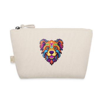 Taigan Kyrgyz Taighany Dog Breed Cartoon Kawaii Il - Organic Pouch - nature - Front