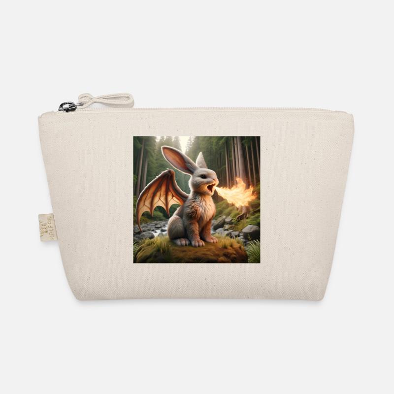 Feuerspeiender Hase Drache #19 Bio-Täschchen