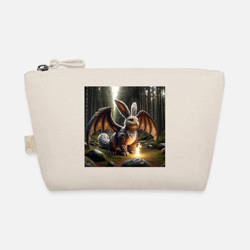 Feuerspeiender Hase Drache #15 Bio-Täschchen