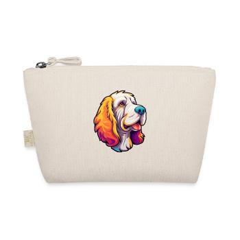 Clumber Spaniel Hund Rasse Cartoon Kawaii Illustrat - Bio-Täschchen - Natur - Vorne