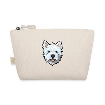 Westie Hunderasse Karikatur Kawaii Illustration - Bio-Täschchen - Natur - Vorne