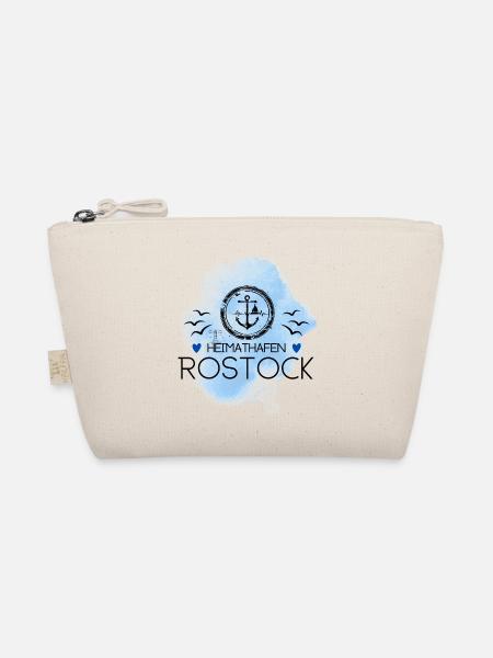 Rostock Liebe Heimathafen Ostsee - Bio-Täschchen - Natur - Vorne