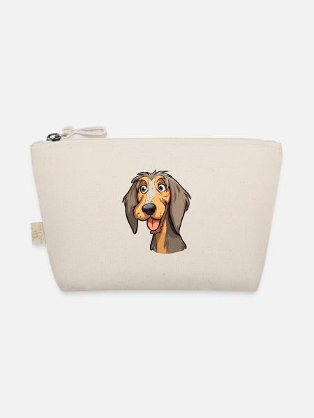 Schweizer Laufhund Dog Breed Cartoon Kawaii Illust - Organic Pouch - nature - Front