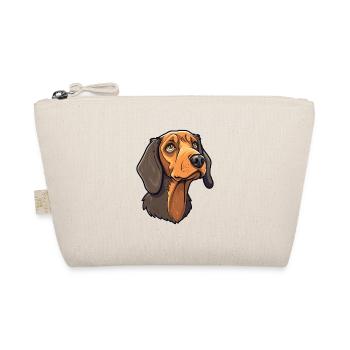 Auvergne Pointing Dog Breed Cartoon Kawaii Illustr - Organic Pouch - nature - Front