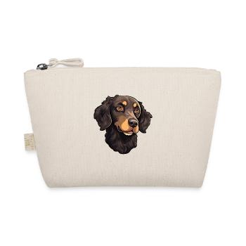 Lockig beschichtet Retriever Hund Rasse Cartoon Kawaii il - Bio-Täschchen - Natur - Vorne