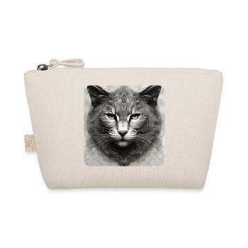 Cooles Katzen Gesicht - Bio-Täschchen - Natur - Vorne