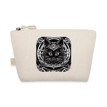 Cool gothic cat - Organic Pouch - nature - Front