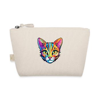 Bambino Cat Breed Watercolor Cartoon Kawaii Pet - Organic Pouch - nature - Front