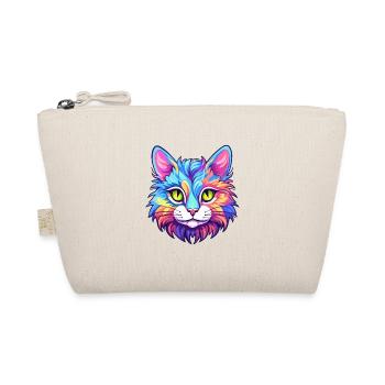 Kurilian Bobtail Katze Aquarell Cartoon Kawaii - Bio-Täschchen - Natur - Vorne