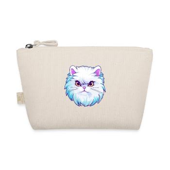 Chat persan à poil long blanc Dessin animé coloré Kawaii - Trousse biologique - nature - Devant