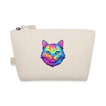 Schottische gerade Katze Aquarell Karikatur Kawaii - Bio-Täschchen - Natur - Vorne