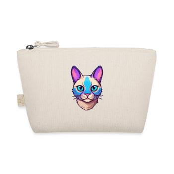 Siamesische Kurzhaarkatze Aquarell Karikatur Kawaii - Bio-Täschchen - Natur - Vorne