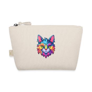 Verdünnte Calico Katze Rasse Aquarell Karikatur Kawaii - Bio-Täschchen - Natur - Vorne