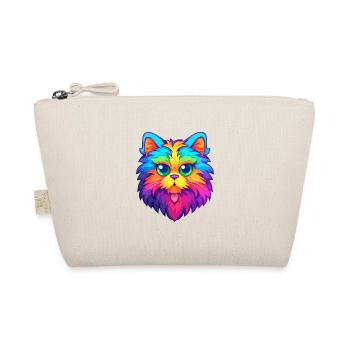 Deutsch Langhaar Katze Aquarell Karikatur Kawaii - Bio-Täschchen - Natur - Vorne