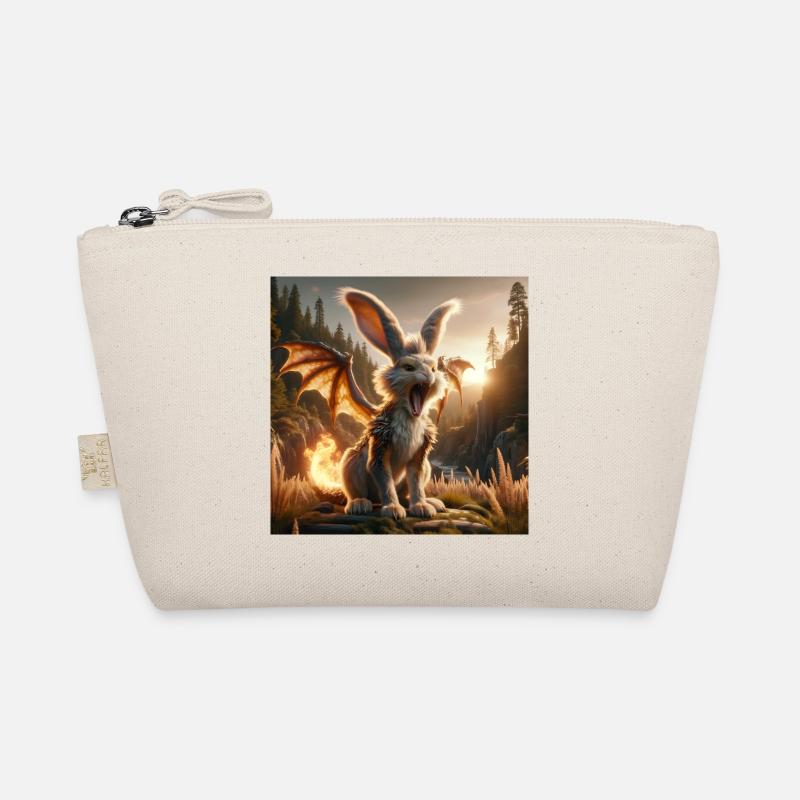 Feuerspeiender Hase Drache #24 Bio-Täschchen