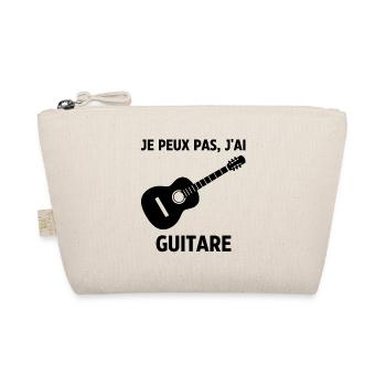 Je peux pas j'ai guitare - Trousse biologique - nature - Devant